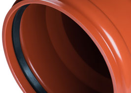 PVC-U smooth compact sewer pipes in accordance with EN 1401-1 with a ring stiffness of SN4 and SN8